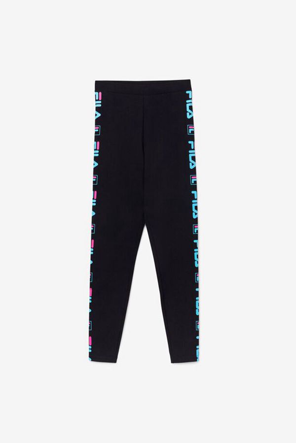 Leggins Fila Mujer Negras / Azules / Rosas - Parma High Waisted Workout - España 259713BLG